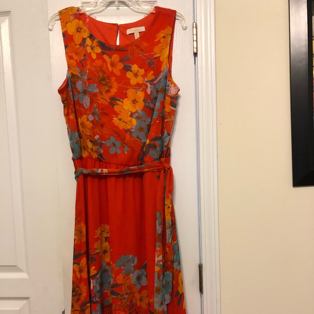 Beautiful chiffon floral maxi dress